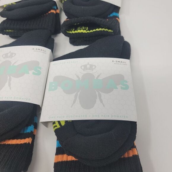 XSmall bombas Crew Socks Performance Arch Support  Lot of 10 Unisex - Picture 2 of 5